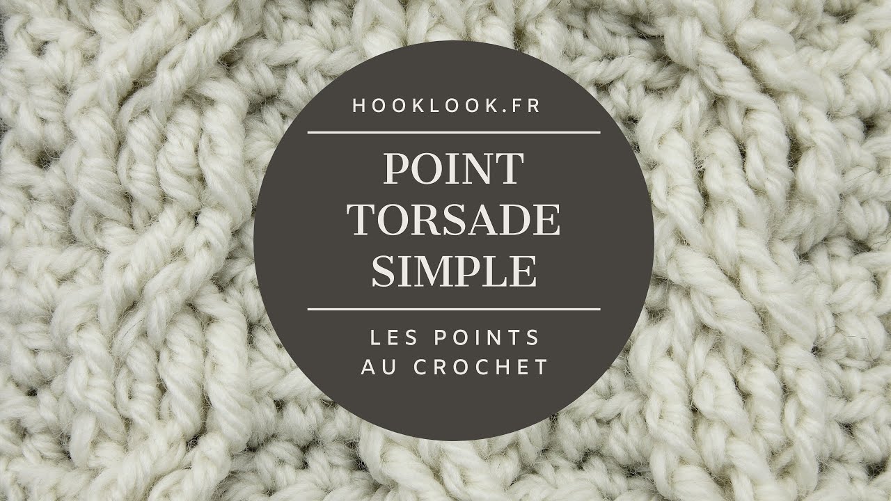 La torsade simple au crochet en rangs