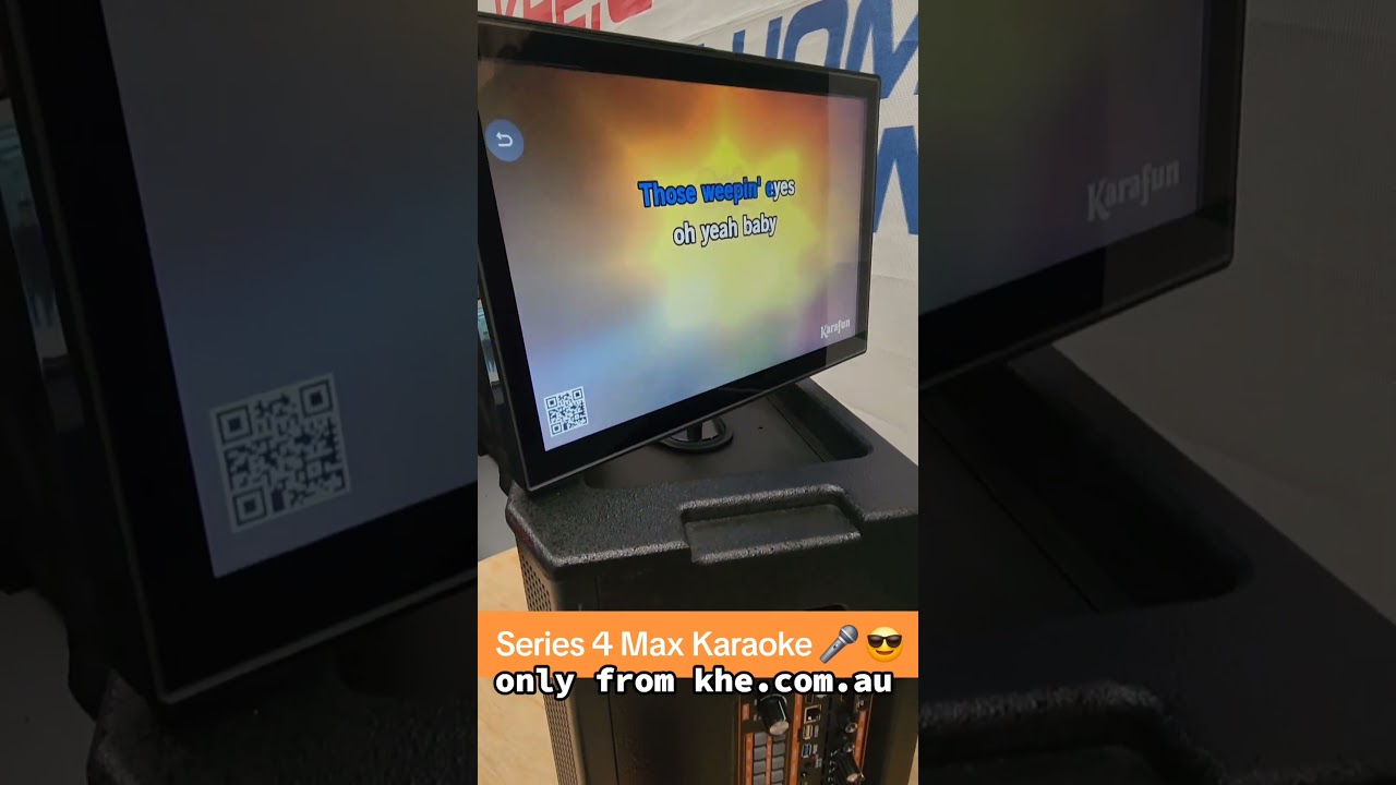 Max Karaoke S4 www.khe.com.au just arrived Android OS on-board Touch Screen wireless mics