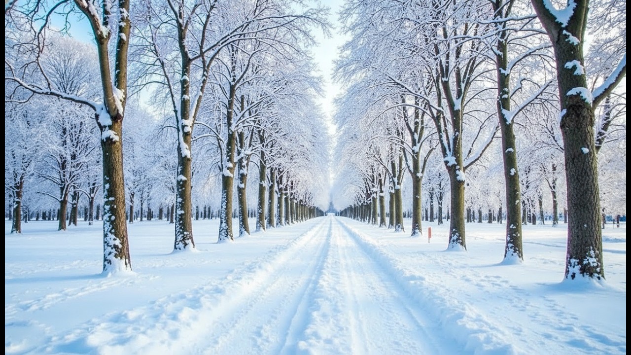 First Snow of February ❄️ Beautiful Winter Music for Stress Relief and Inner Peace 4k