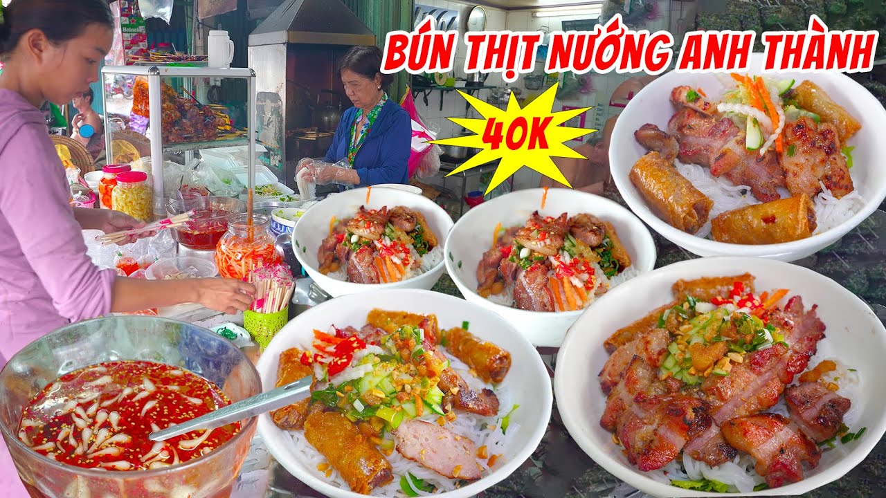 Tiệm Bún Thịt Nem Nướng Anh Thành 40k Đặc Biệt Loại Mắm Củ Kiểu và Bí Quyết Ướp Thịt Nướng Mềm Ngon