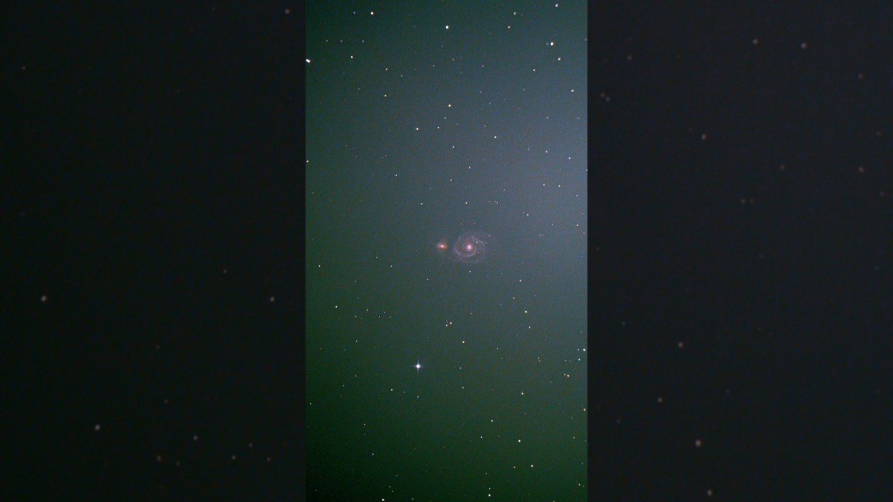 I Captured Two Galaxies Colliding With Each Other With My Telescope From My Backyard