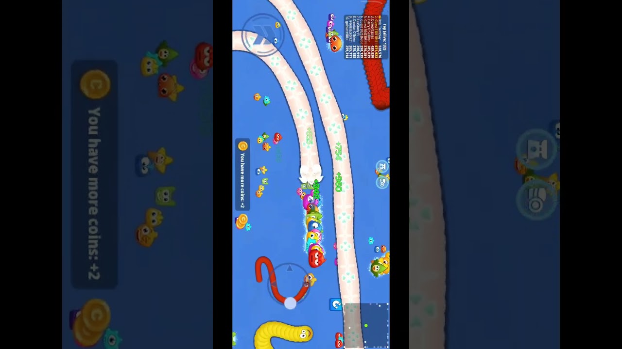 Worms zone Magic play🐍🐍 #115 #sub 1K #snake #wormszone #wormszoneio #worms #gaming #shorts #viral