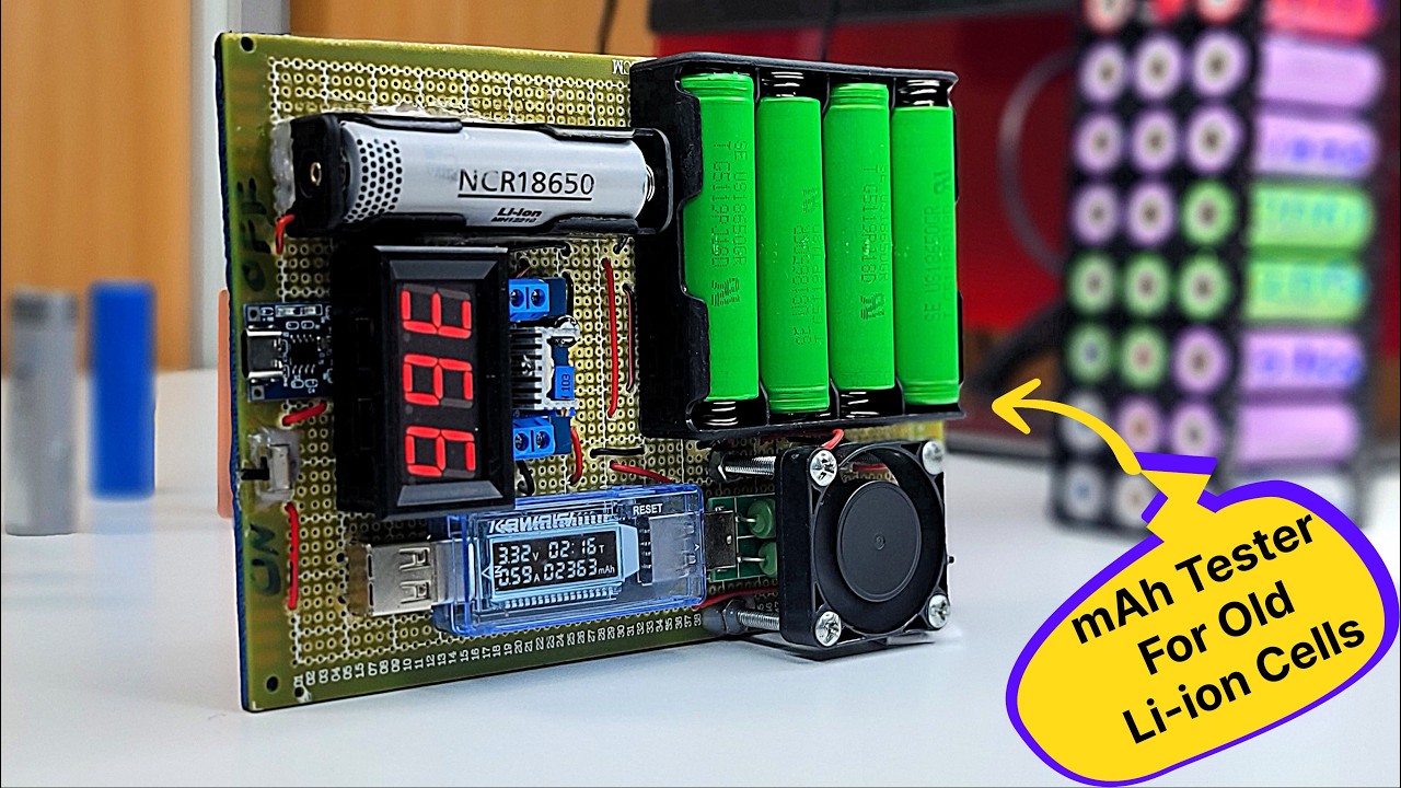 Is This The Cheapest capacity tester for old Lithium-Ion cells? [Ep.3]