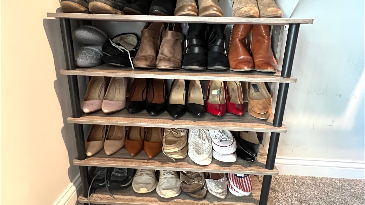 Furinno Turn N Tube 5 Tier Shoe Rack #shoeorganizer #closetorganization #shoeaddict