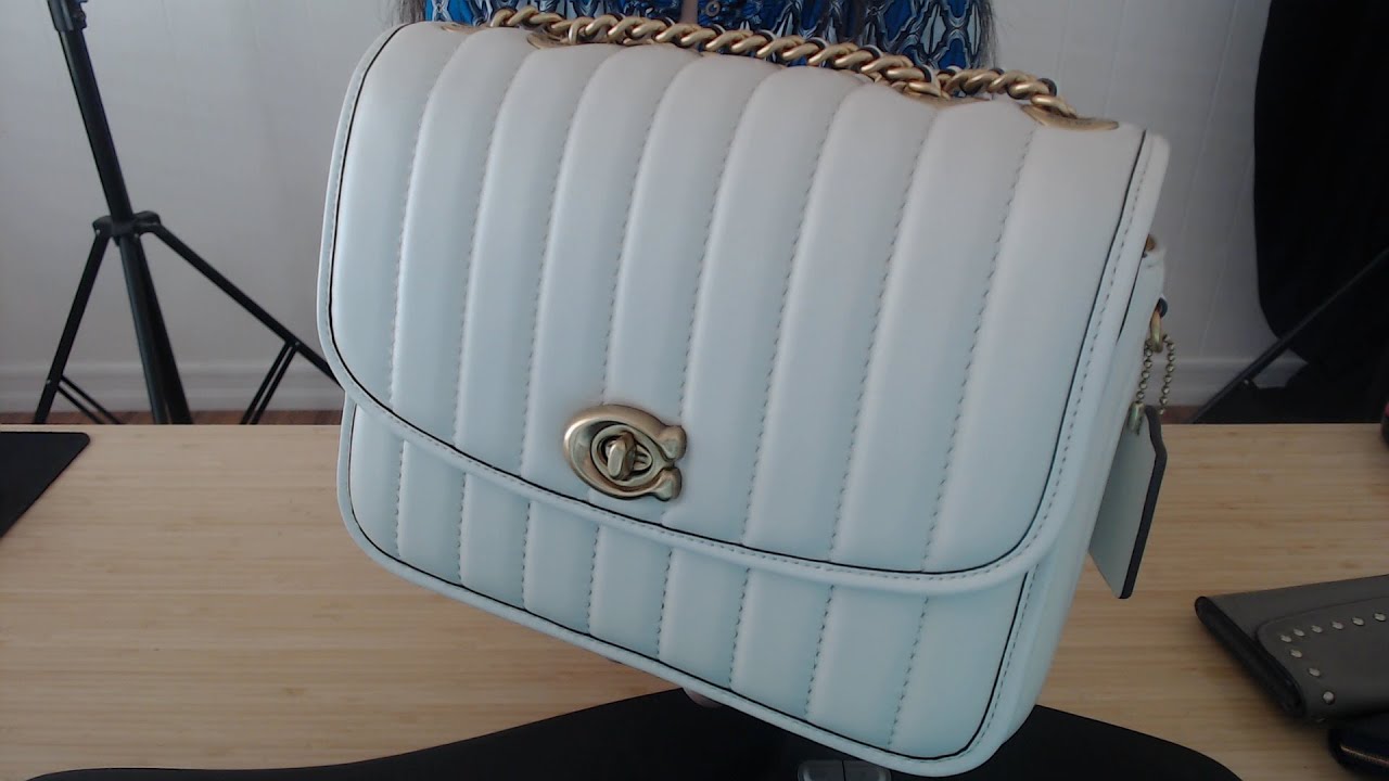 REVIEW Coach Madison Shoulder Bag Quilted Leather in Chalk | What Fits & Mod Shots