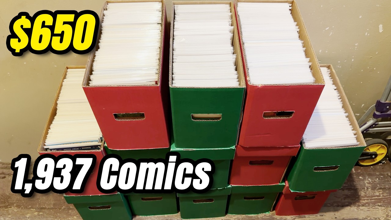 I Bought 1,937 Comics for $650... Comic Book Collection Tour