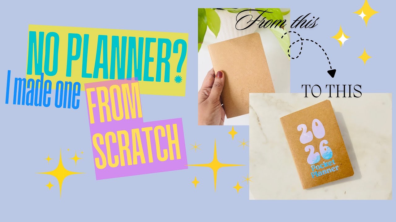 Turning a Blank Notebook into a Pocket Planner (So Satisfying!)!!!