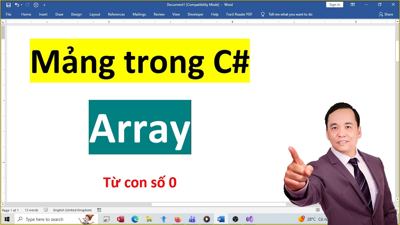 Mảng trong CSharp - Học CSharp cơ bản