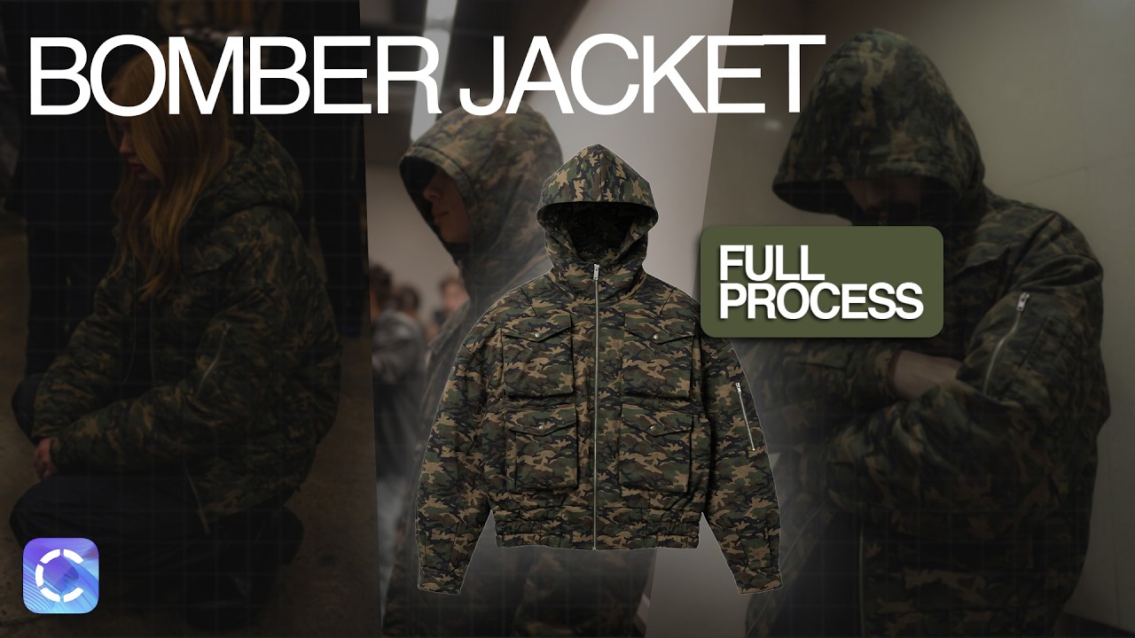 DISEÑANDO UNA BOMBER JACKET EN CLO3D DESDE 0 (proceso completo)