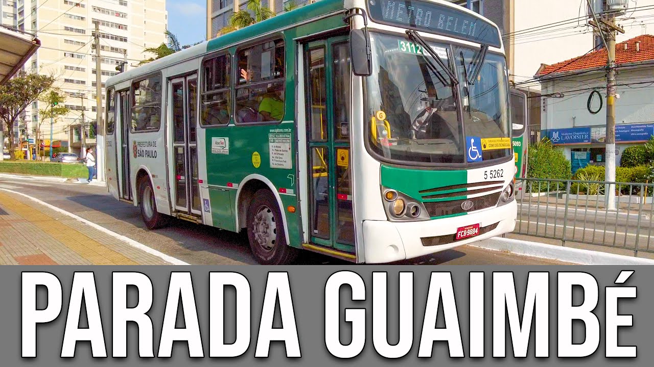 Parada Guaimbé (Avenida Paes de Barros) - Movimentação de Ônibus #384