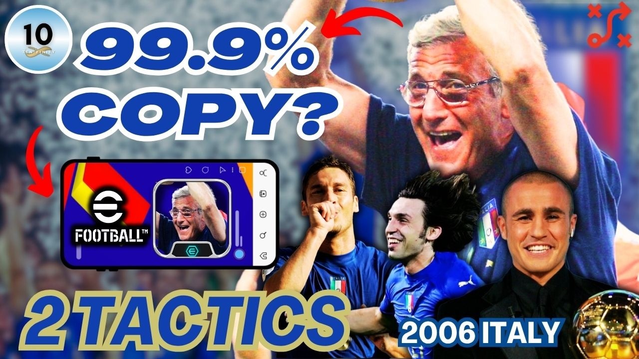 Я клонировал тактику сборной Италии LIPPI 2006 года в киберфутболе | Вспоминая былую славу, эпизо...