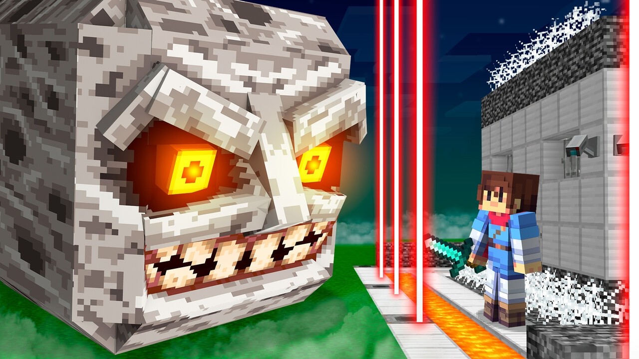 Lunar Moon Vs Security House in Minecraft