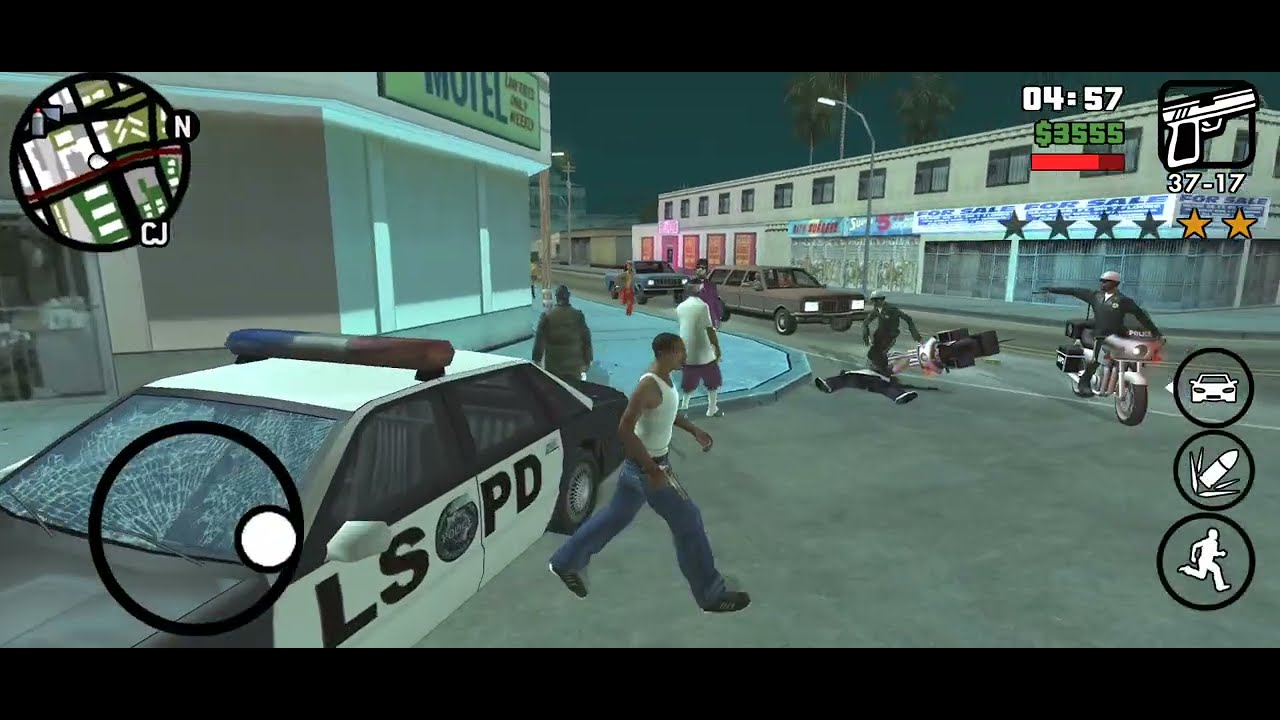 GTA San Andreas/Mane police kee sat fight kar leya