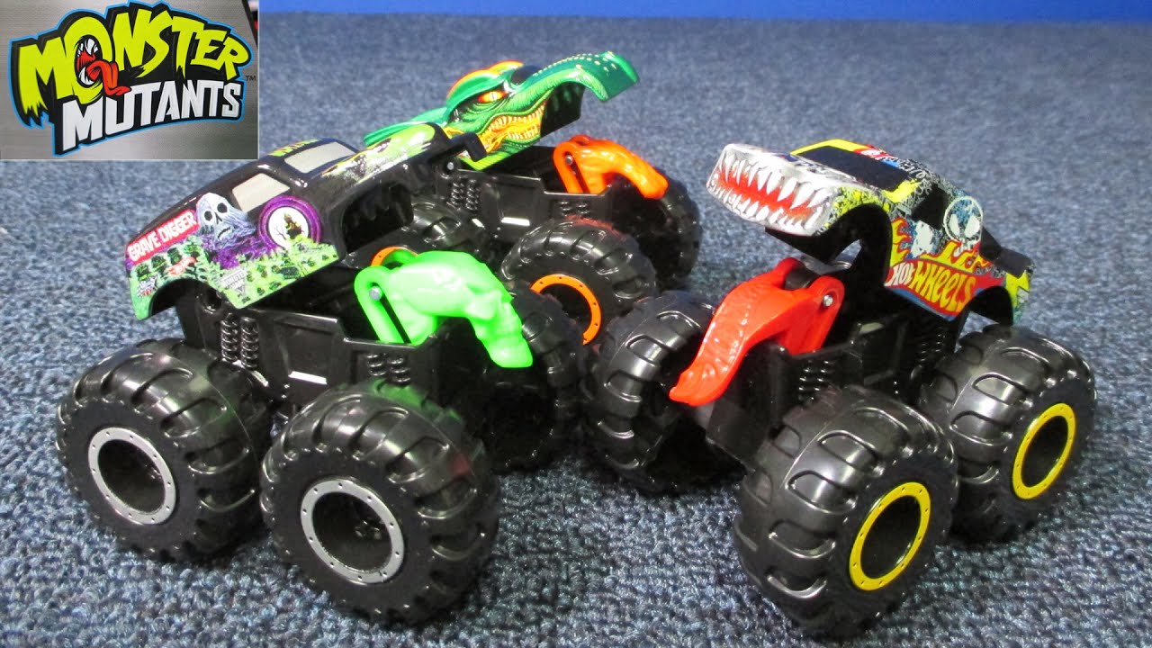 Hot Wheels Monster Jam Монстры-мутанты с вступительными функциями!