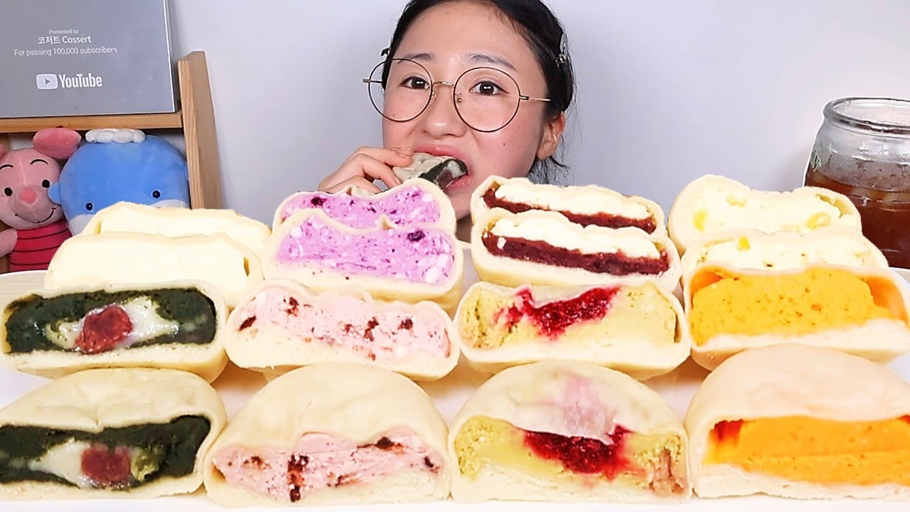 여러가지 모찌빵 쫀득빵 디저트 먹방 Dessert Mukbang