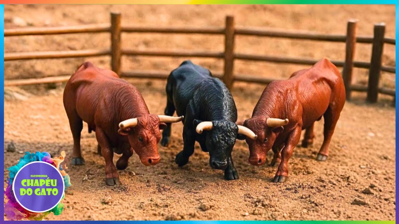 BANHANDO AS VACAS NO BRETE DA FAZENDA DE BRINQUEDO!