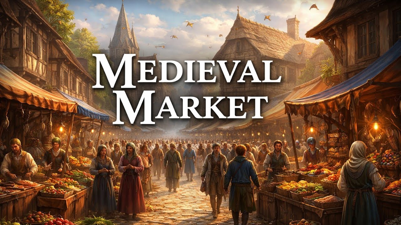A Day in a Medieval Market from Sunrise to Sunset
