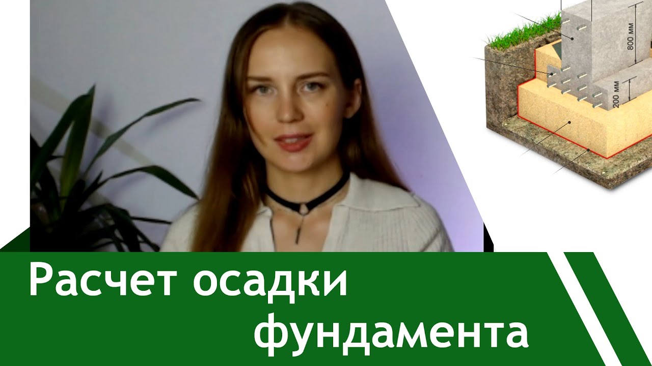 Расчет ОСАДКИ фундамента. СМОЖЕТ КАЖДЫЙ