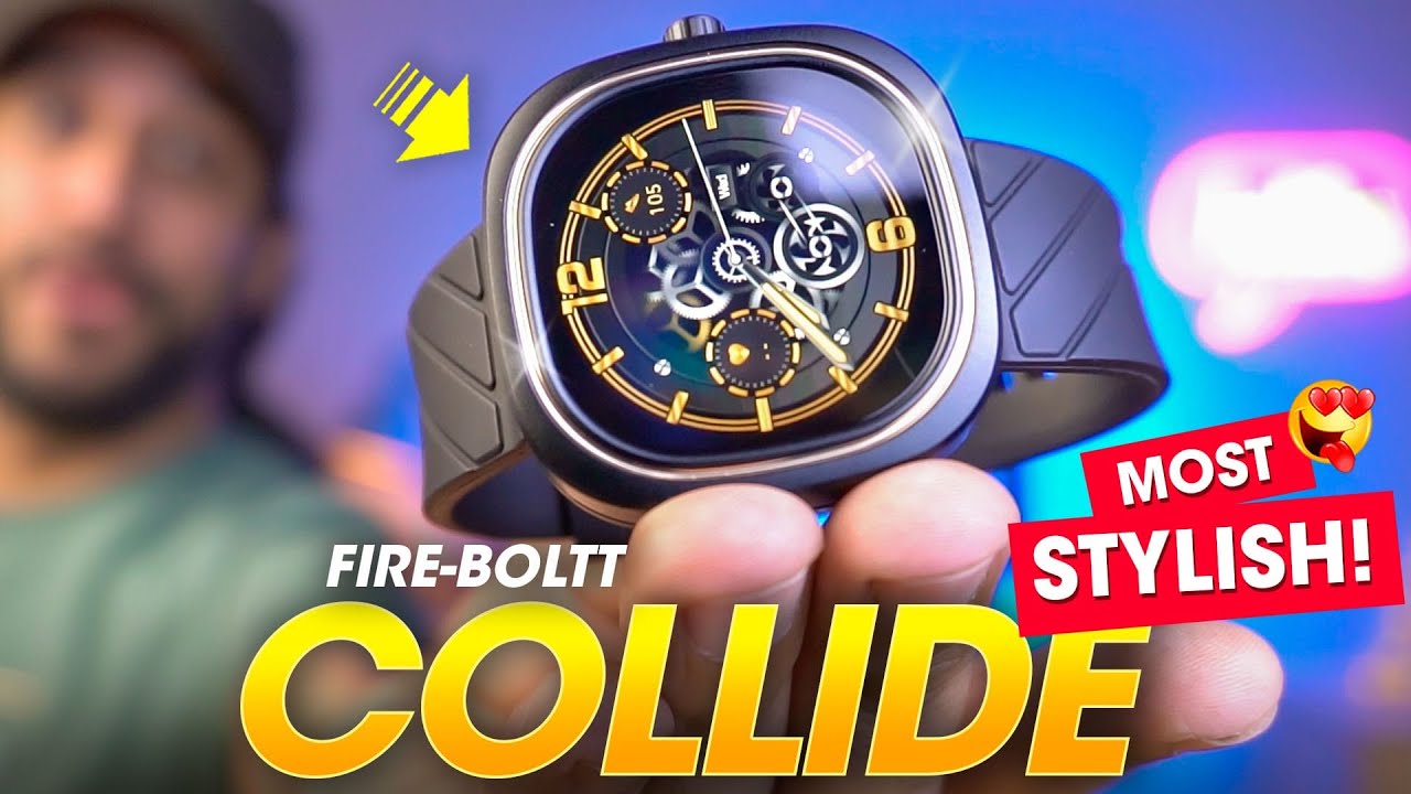 The *MOST STYLISH* Smartwatch Yet! ⚡️ Fire-boltt COLLIDE Smartwatch Unboxing & Review!