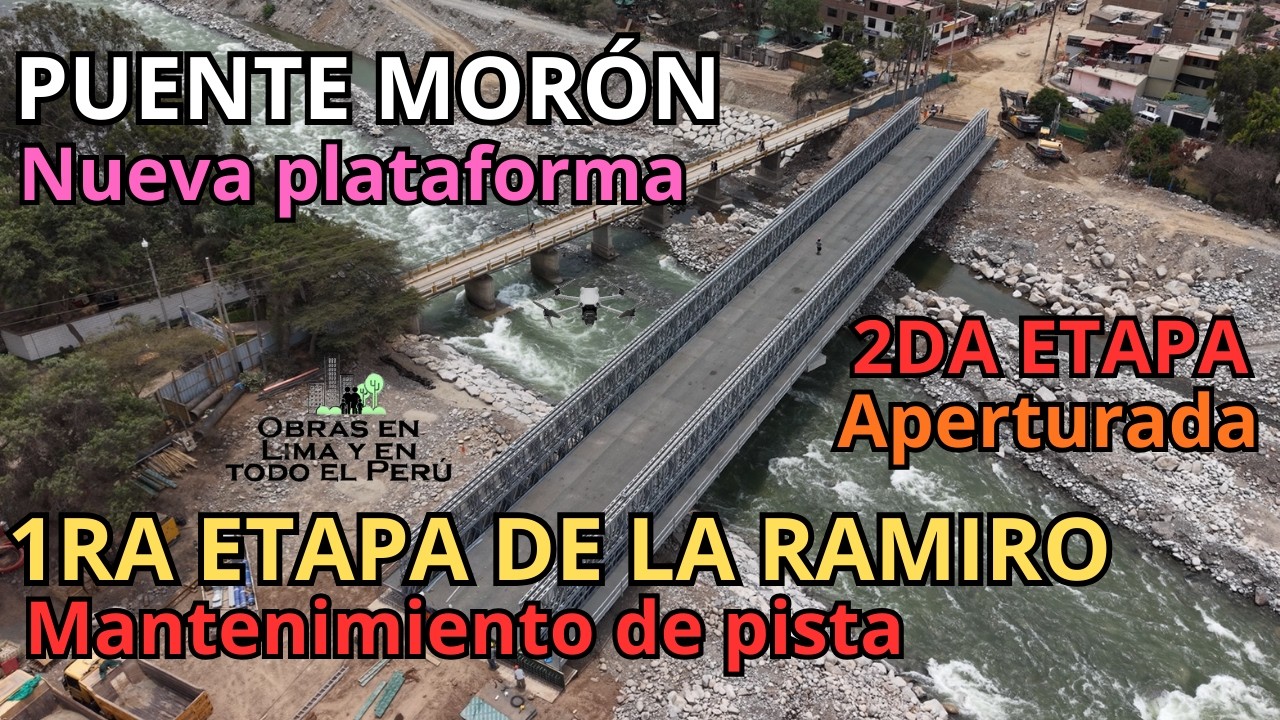 Lima(Chaclacayo-Lurigancho): Avances en la ampliación de la Ramiro y el Puente Morón. 08/02/2026