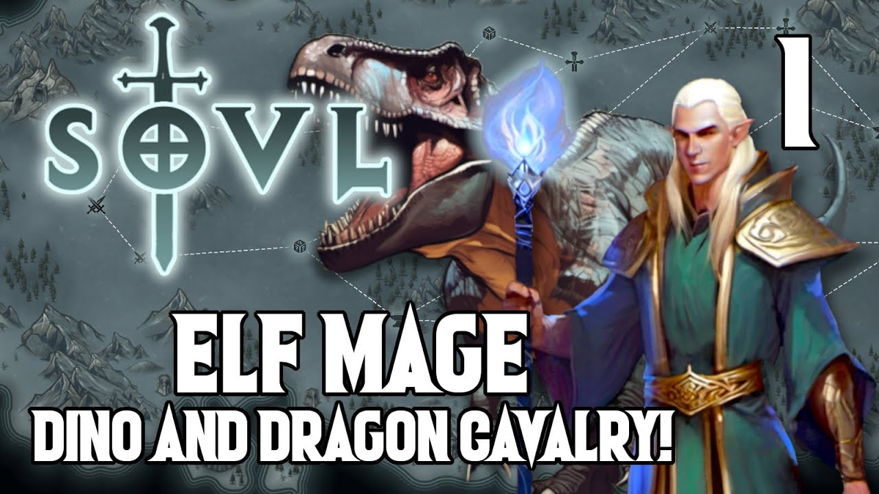 The Dragon Knights and a Wingless Dragon - Elf Mage #1 SOVL - Warhammer Tabletop Roguelike