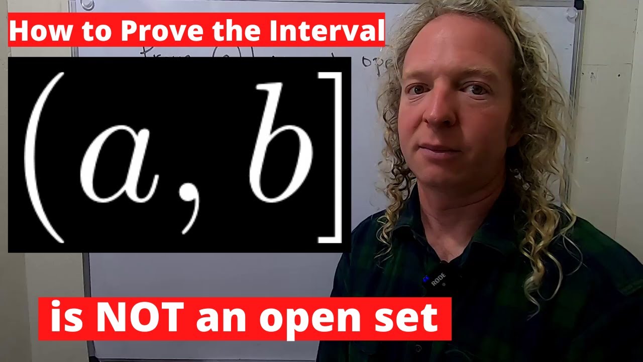 How to Prove that the Interval (a, b] is Not an Open Set