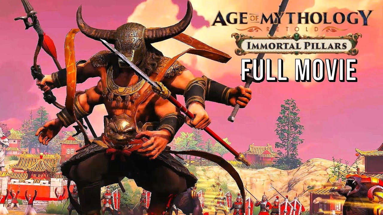 Age of Mythology: Retold - Immortal Pillars DLC ALL CUTSCENES | Full Movie (4K) 2025