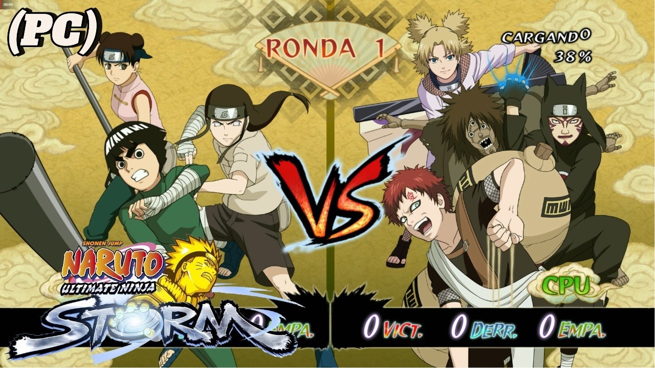 ✅Rock Lee vs Gaara - (*PC) ✅NARUTO: Ultimate Ninja STORM