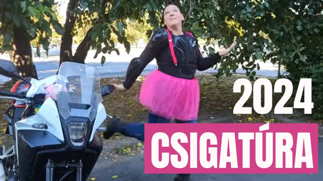 Csajok a motoron Csigatúra Esztergomba