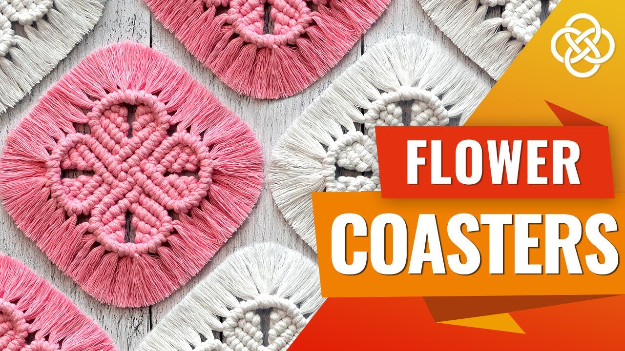 Салфетка в форме цветка | Macrame DIY | Урок макраме для начинающих