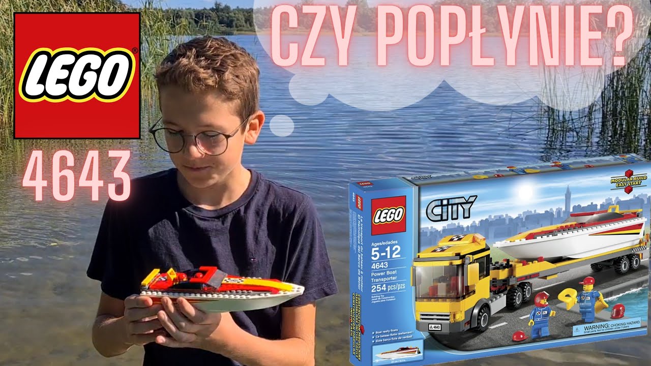 LEGO 4643 CITY TRANSPORTER MOTORÓWEK 🚚 CZY ŁÓDŹ MOTOROWA POPŁYNIE 🤔🚤