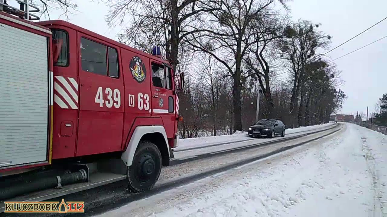 OSP Wołczyn i OSP Gierałcice alarmowo do pożaru komina
