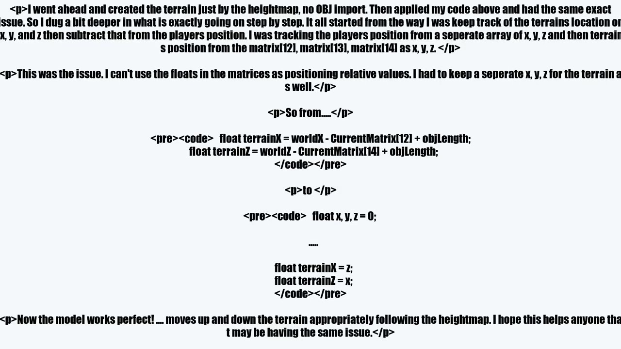 Android Height Mapping Imported OBJ file in OpenGL ES 2.0?