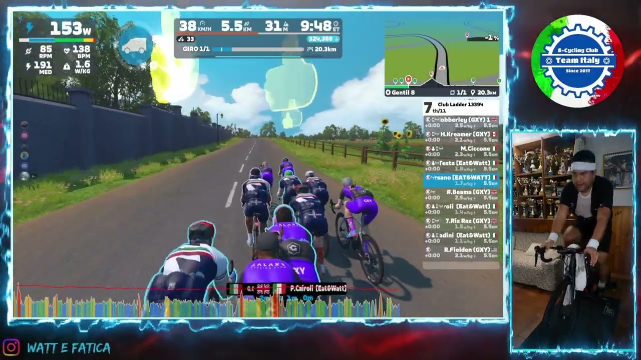 Zwift - Race: Club Ladder 13394 on Gentil 8 in France