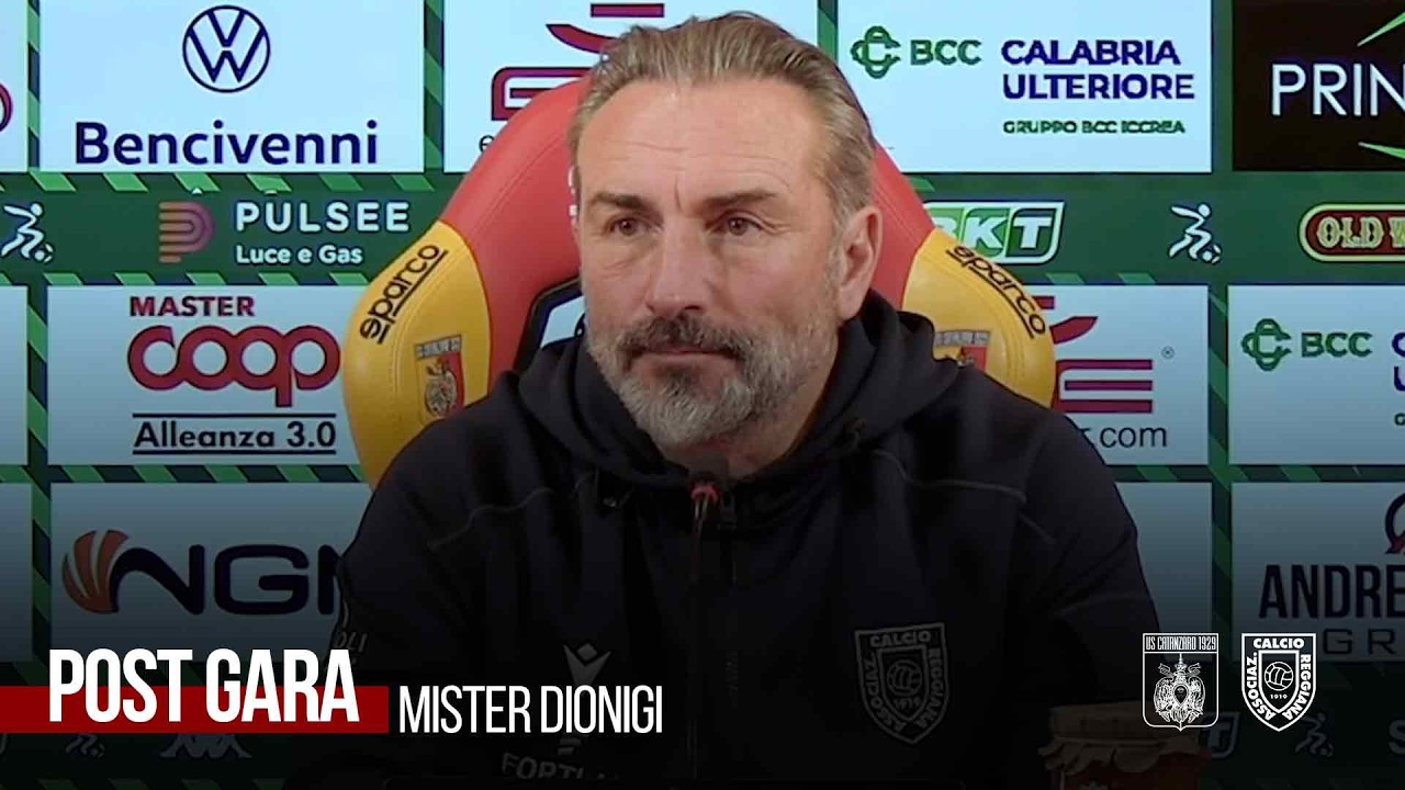 INTERVISTA | mister Dionigi post Catanzaro-Reggiana