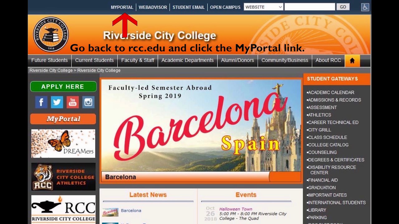 Accessing MyPortal