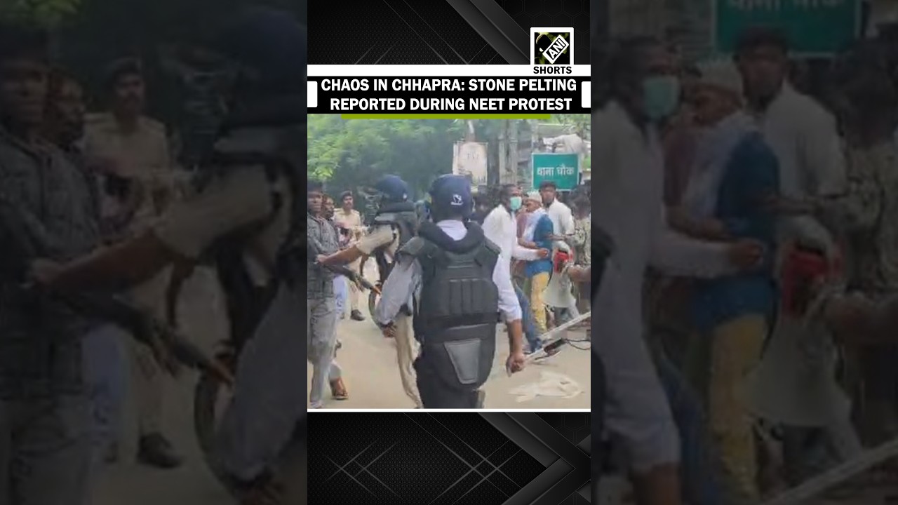 Chaos in Chhapra: Stone pelting reported during NEET protest, police lead crackdown