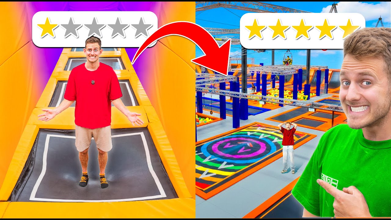KLEINSTE VS. GROOTSTE TRAMPOLINEPARK TESTEN...