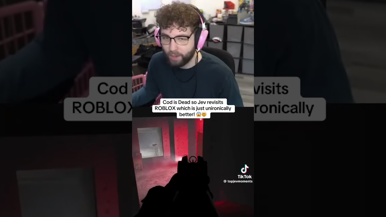 Jev revisits Roblox as it&rsquo;s unironically better then COD 🤔 #jev #roblox #cod