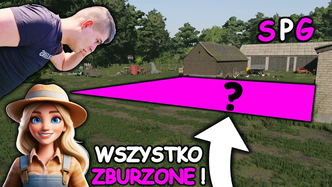 MICHAŁ ZBURZYŁ PÓŁ GOSPODARSTWA😱 PORZĄDKI PRZED BUDOWĄ NOWEGO DOMU😍 BĘDĄ DUŻE ZMIANY😀 ➡︎SPG⬅︎201