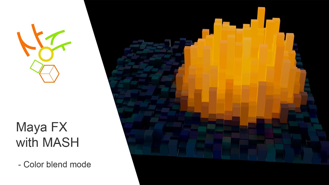 Maya FX with MASH - Color blend mode with Arnold