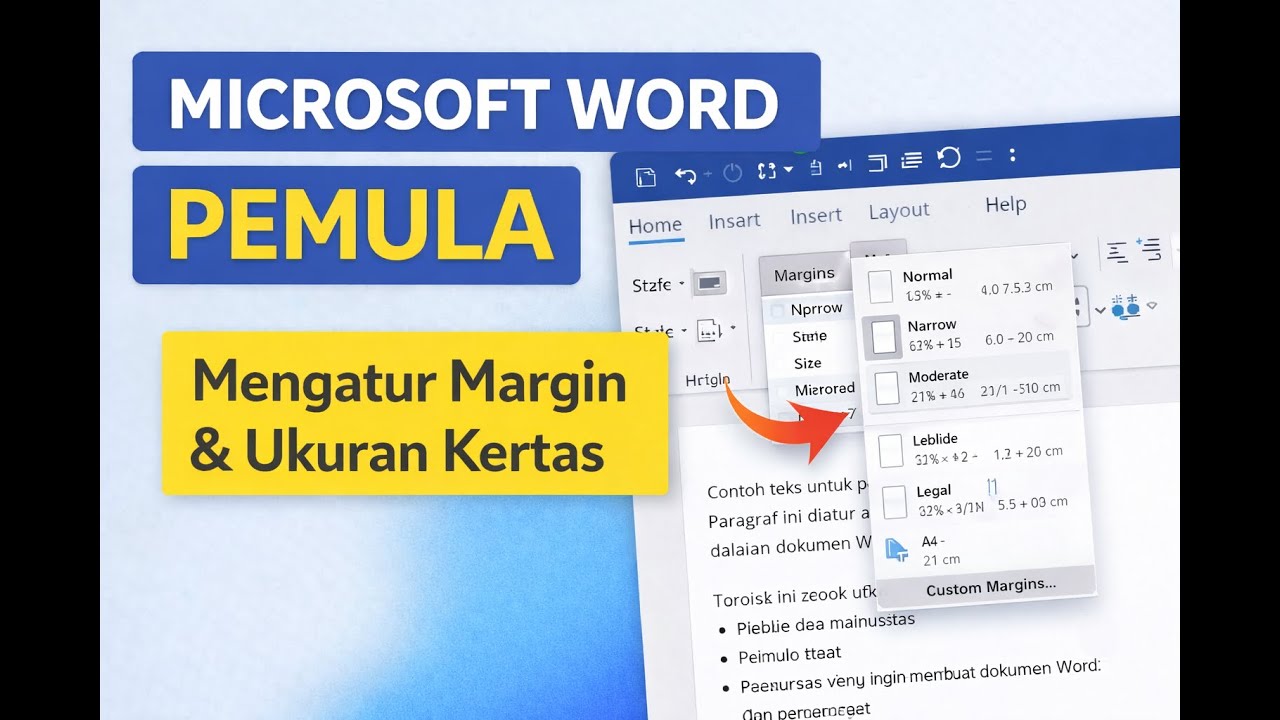 Belajar Microsoft Word dari Nol | Mengatur Margin & Ukuran Kertas