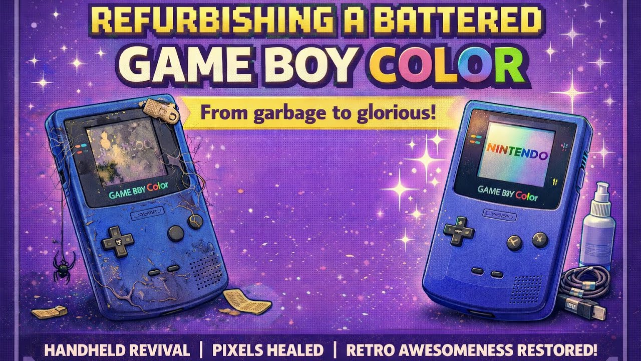 I Tried Fixing This Game Boy Color With Multiple Issues… Here’s What Happened