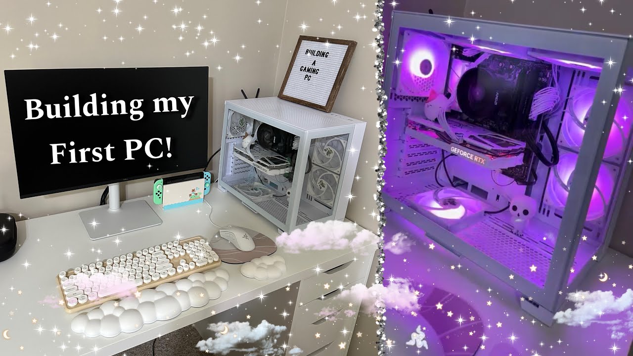 BUILDING My FIRST Gaming PC! | Relaxing Build-with-Me & Desk Setup