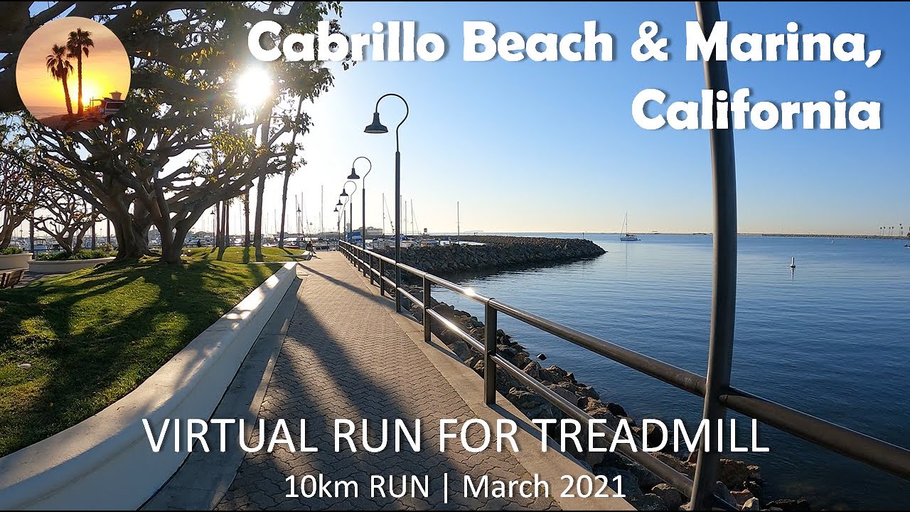 Virtual Run | Cabrillo Beach & Marina, California | Morning, March 2021【バーチャルラン】