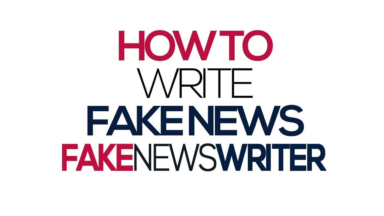 Fake News Writer | Clickbait 101 | YouTube Series