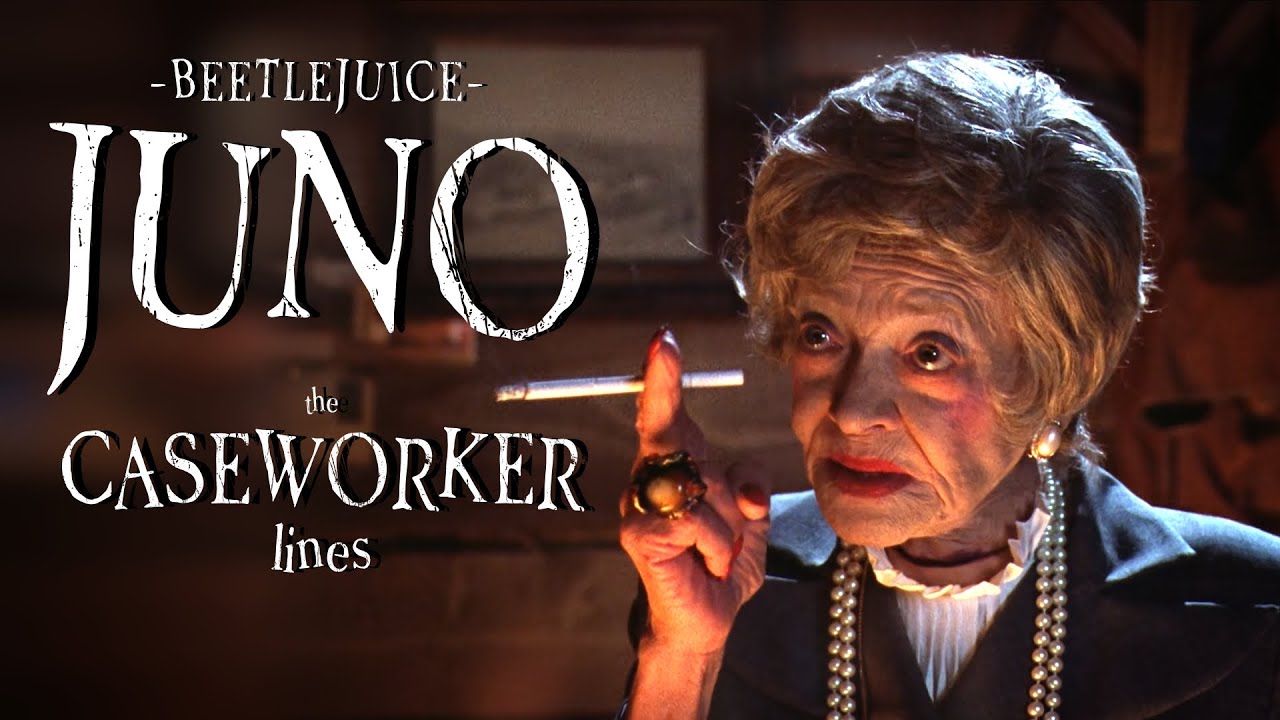 Every Single Juno the Caseworker Line from Beetlejuice (1988) | Complete Character Dialogue