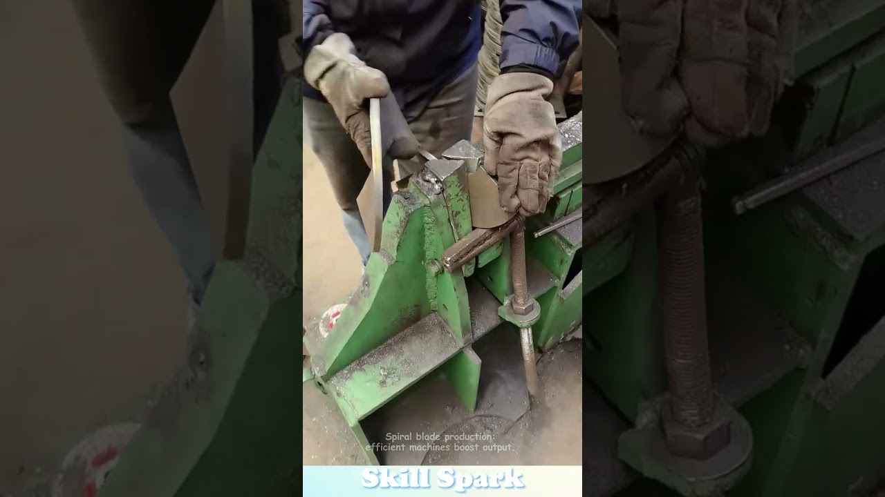 Spiral blade production: efficient machines boost output. #machine