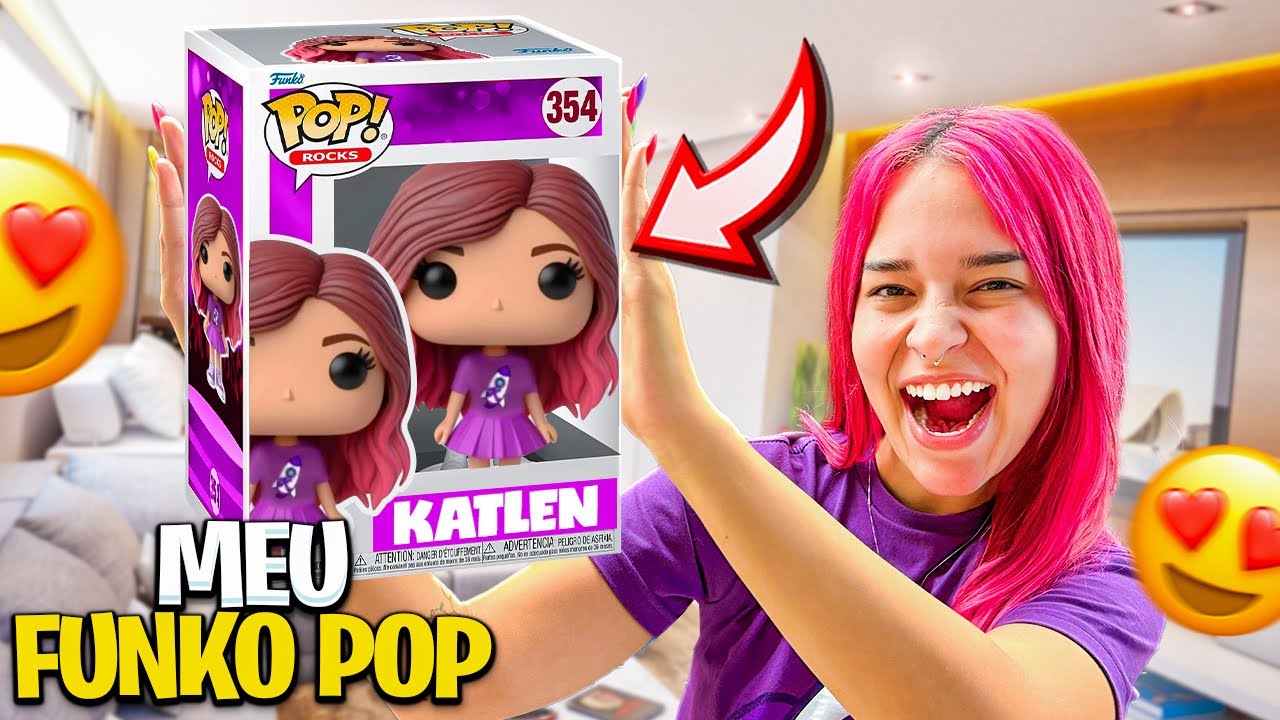 CRIEI MEU PRÓPRIO FUNKO OFICIAL *funko da Katlen