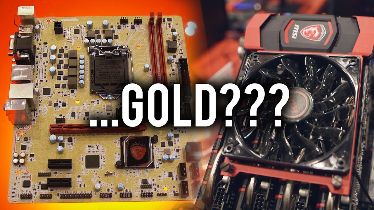 MSI Gold Motherboard??? + Awesome 4-way SLI Bridge!